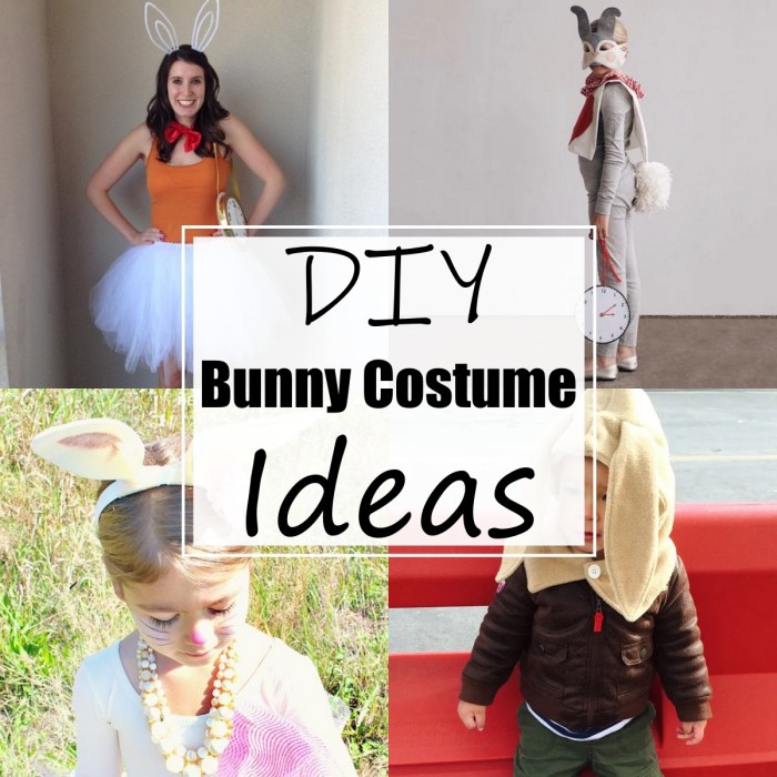 Diy white bunny costume