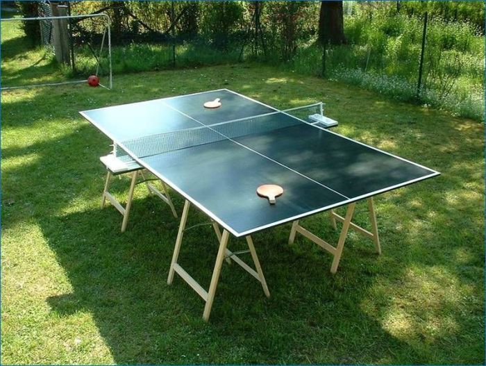 Table diy pong ping outdoor kids ideas backyard make idea theidearoom games own family homemade build plans post room space