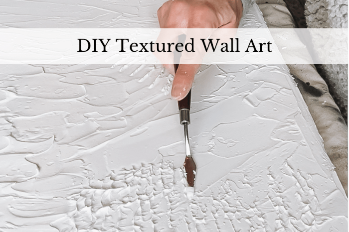 Diy texture wall art