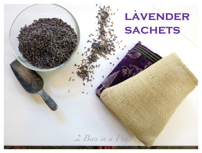 Lavender sachet diy