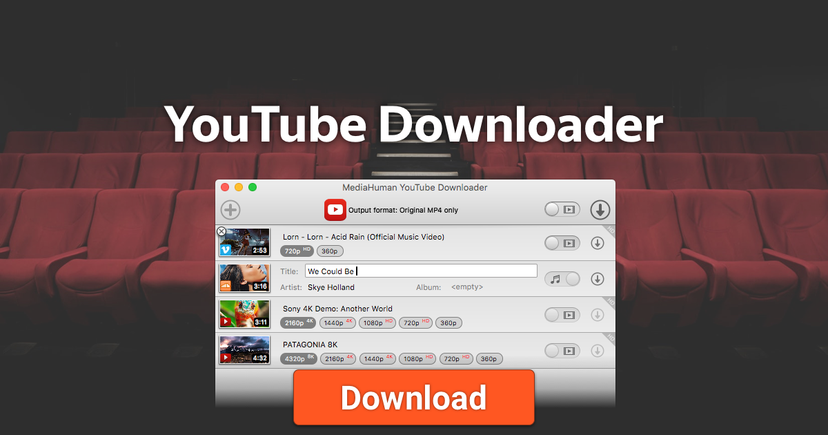 Youtube video download app