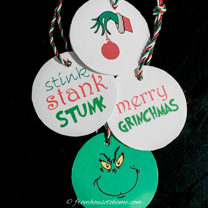 Grinch ornament diy