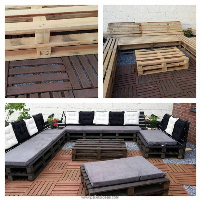 Diy patio furniture out of pallets