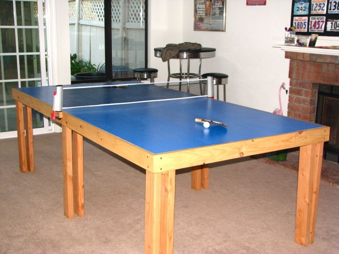 Diy tennis table