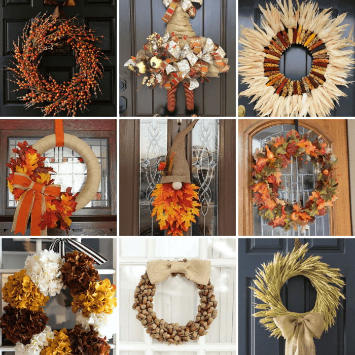 Fall wreath ideas diy