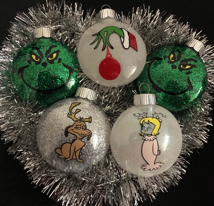 Grinch diy ornament