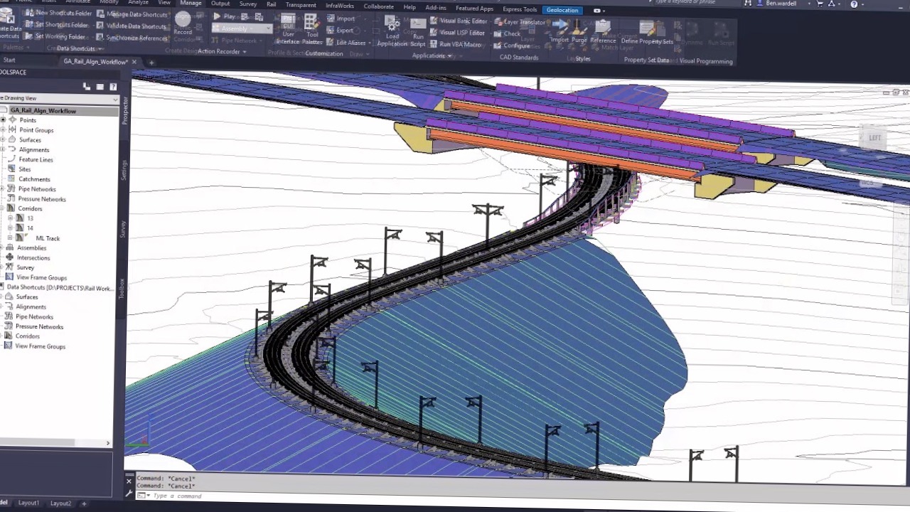 Civil 3d autodesk autocad surveyors pipe civil3d crossing section labels description