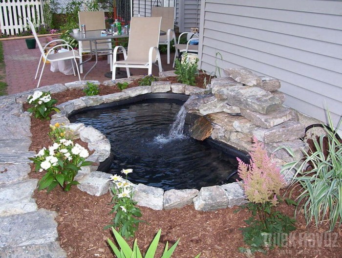 Diy waterfall pond